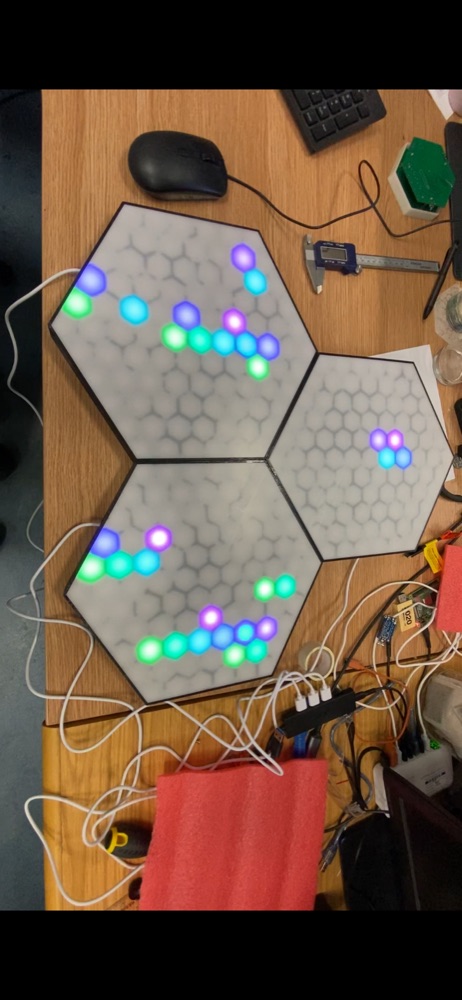 Hexagonal light panels