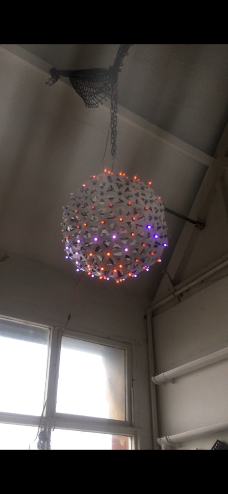 Icosahedron light sculpture